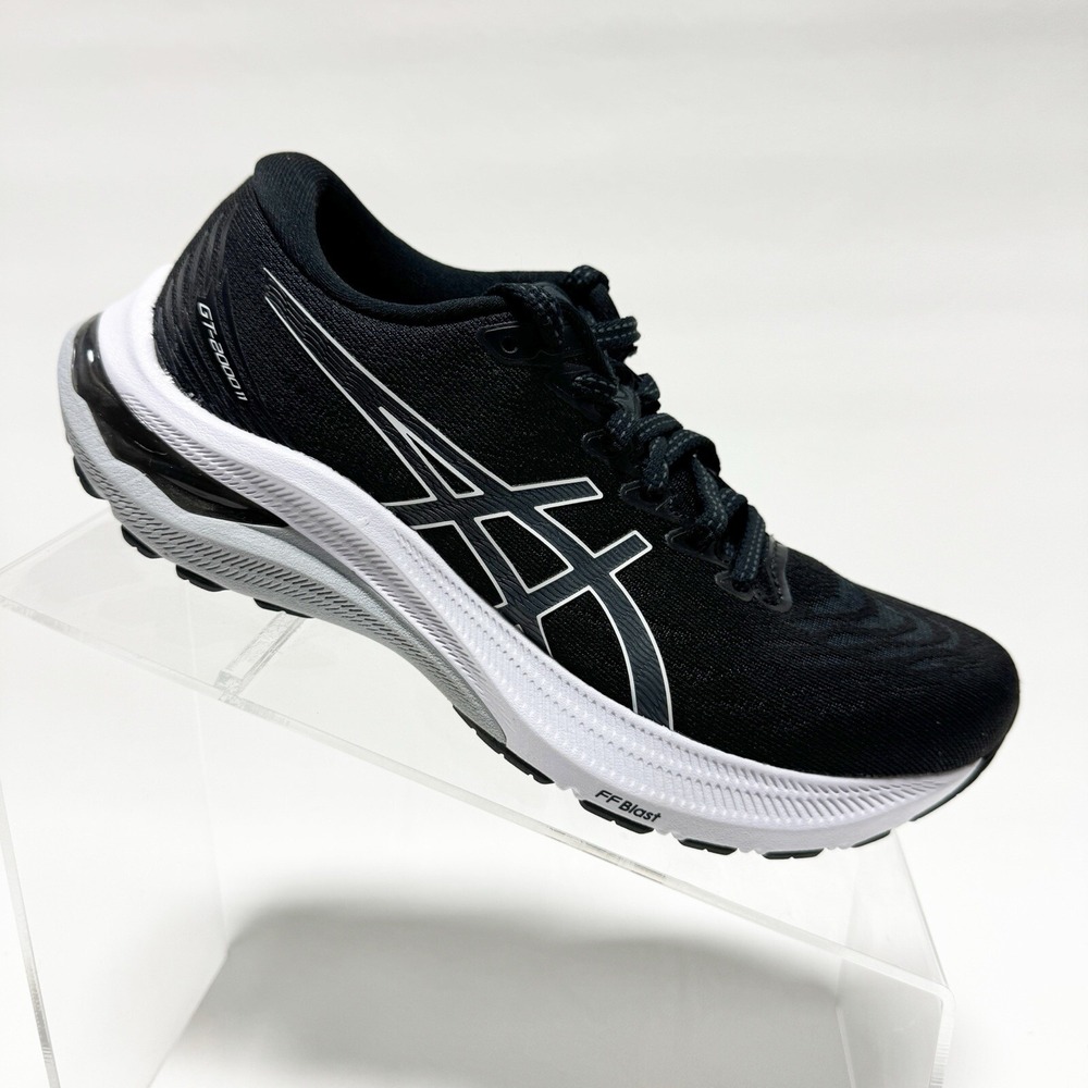 Asics Women GT 2000 11 Black White Sneakers 1012B301-004 Size 5 Narrow